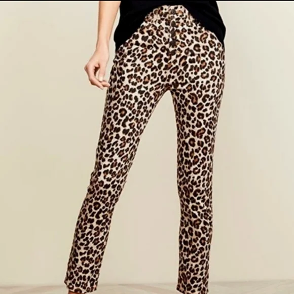 Veronica Beard Debbie Skinny Jeans 10" High Rise Leopard - Picture 14 of 14